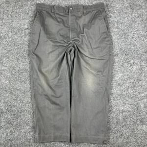 David Taylor Pants Mens 38x25" Gray Relaxed Fit Casual Straight Leg Classic